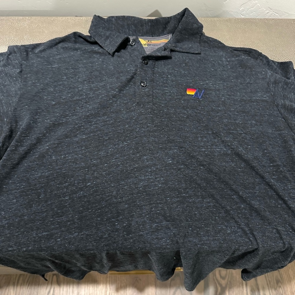 Black Men’s Aviator Nation Polo Shirt